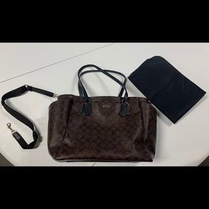 Coach diaper bag tote